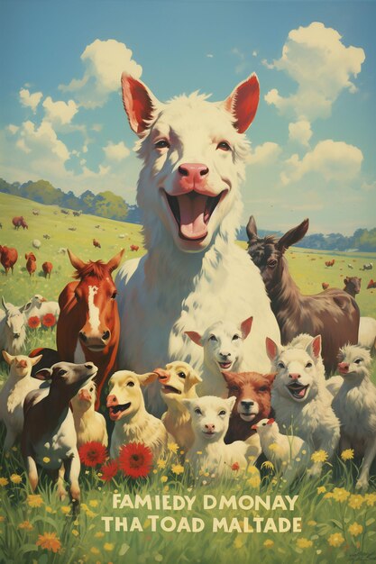 un poster per uno spettacolo chiamato le pecore