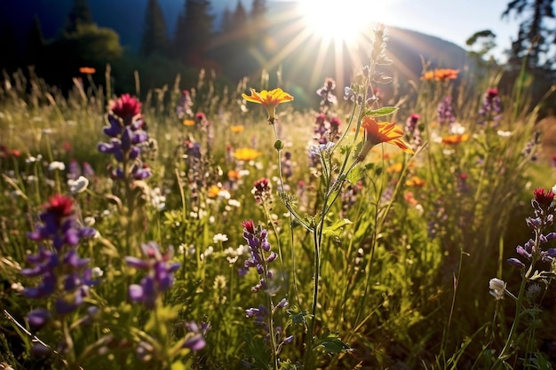 un prato baciato dal sole