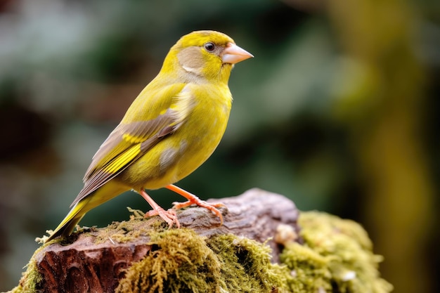 Un primo piano dell'uccello Greenfinch