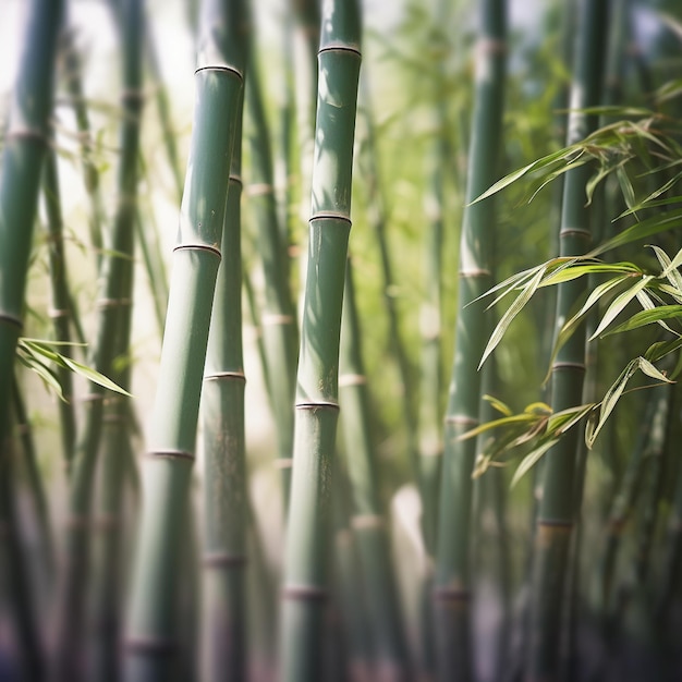 Un primo piano di bambù con la parola bambù su di esso