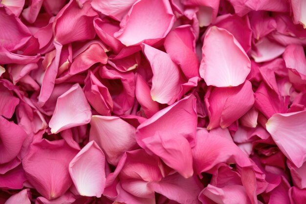 Un primo piano di petali di rosa