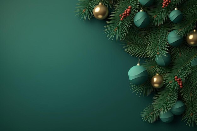 un primo piano di un albero di Natale con ornamenti