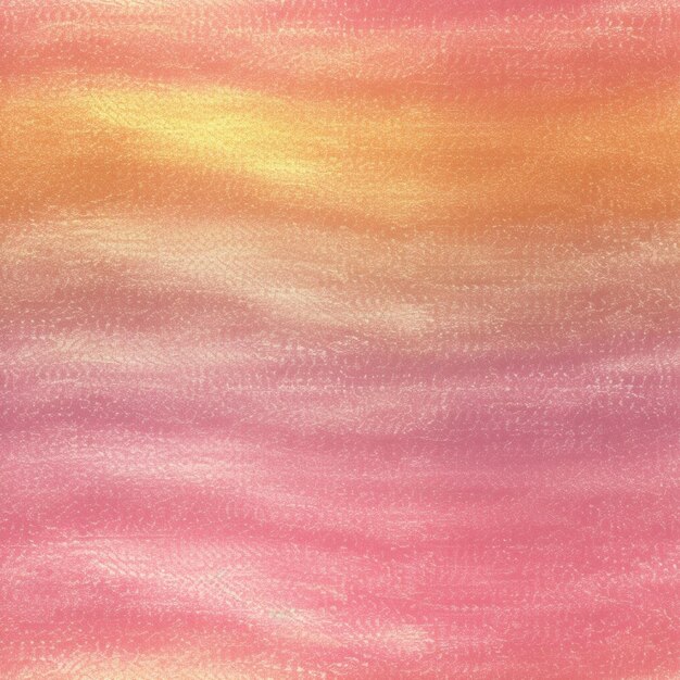 Un primo piano di un dipinto di un cielo rosa e giallo generativo ai