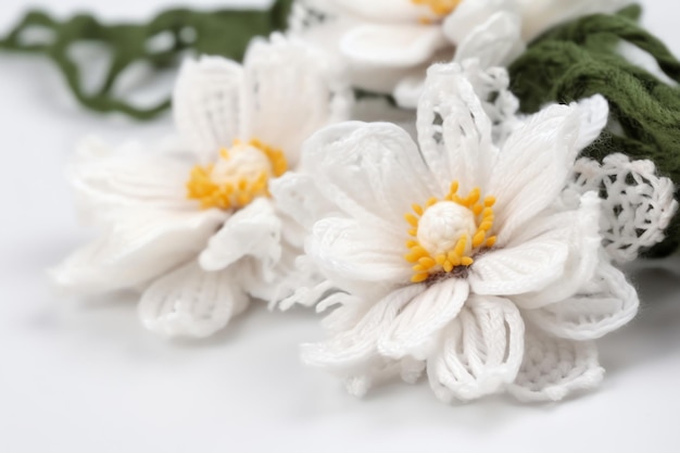Un primo piano di un fiore bianco