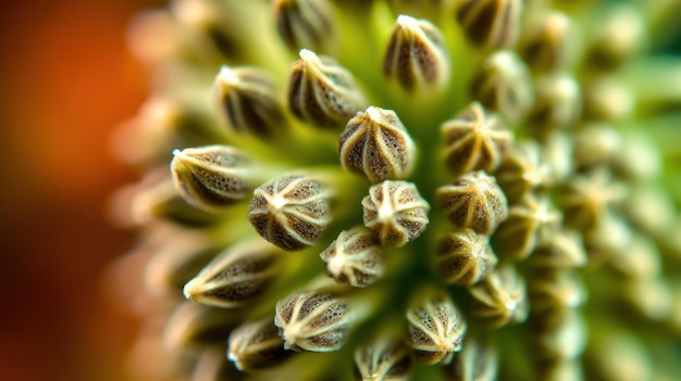 Un primo piano di un fiore con la parola "sopra"