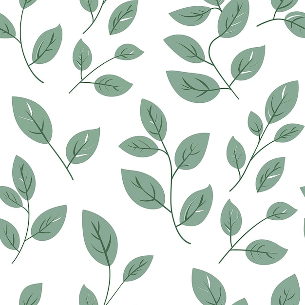 un primo piano di un mucchio di foglie verdi su uno sfondo bianco generativo ai