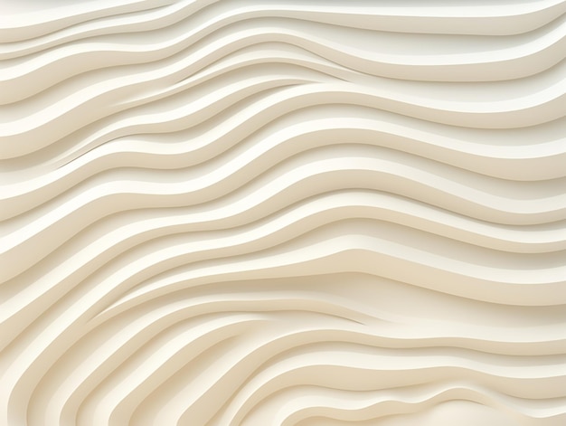 un primo piano di un muro bianco con linee ondulate ai generative