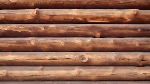 un primo piano di un muro di legno con un bastone di legno che ne esce Generative AI