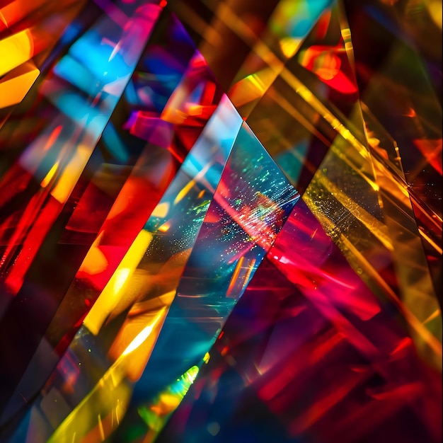 un primo piano di un oggetto di vetro multicolore