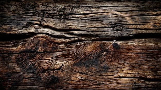 Un primo piano di un registro con una trama di venature del legno