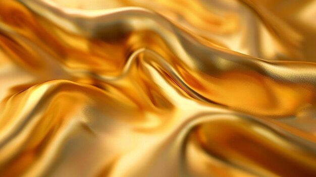 un primo piano di un tessuto d'oro con una superficie generativa molto lucida ai