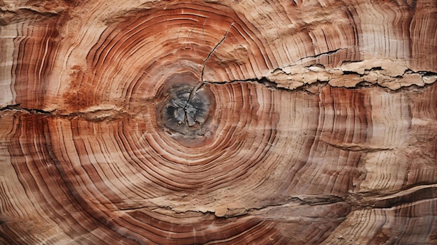 un primo piano di un tronco d'albero