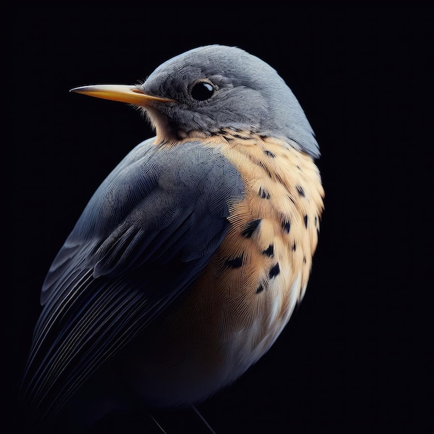 Un primo piano di un uccello