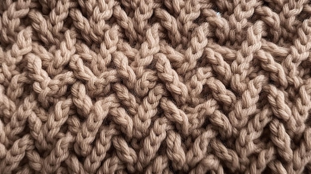 Un primo piano di una coperta lavorata a maglia.