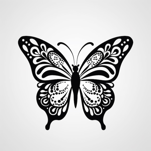 un primo piano di una farfalla con un disegno sulle sue ali generativo ai