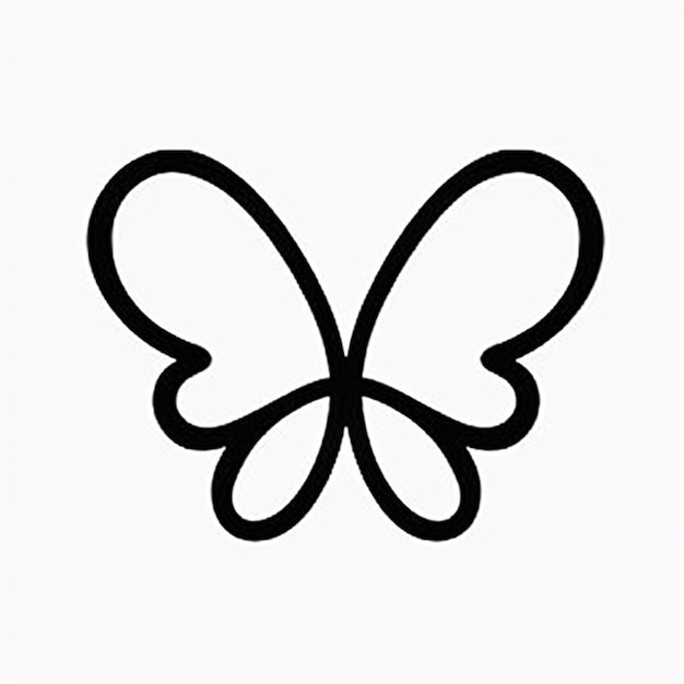 un primo piano di una farfalla con una coda a forma di cuore