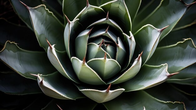 Un primo piano di una grande pianta verde