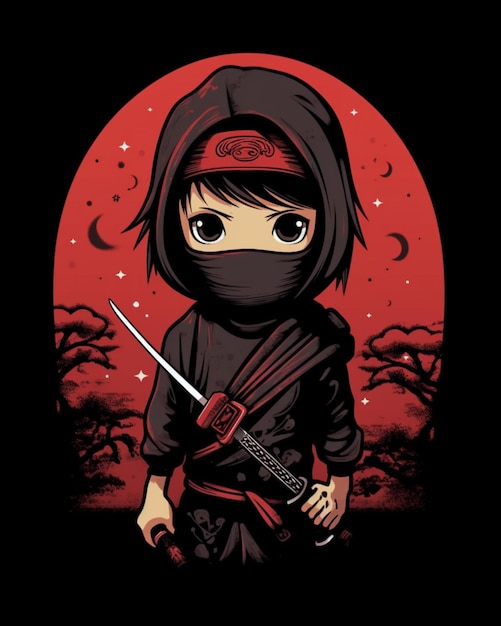 un primo piano di una persona con una spada di fronte a uno sfondo rosso