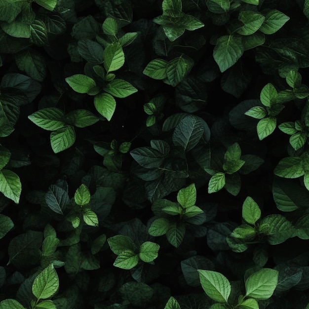 Un primo piano di una pianta verde con foglie su di esso ai generativa