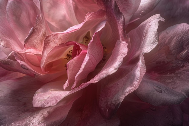 Un primo piano di una rosa rosa