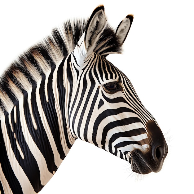 un primo piano di una zebra