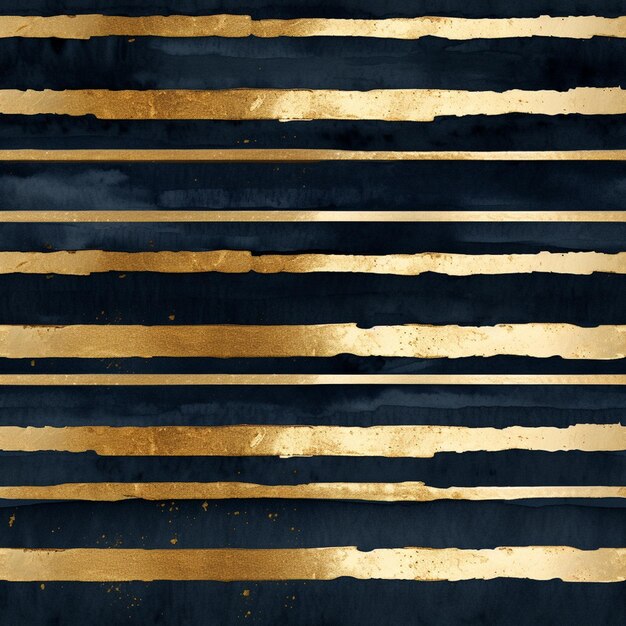un primo piano di uno sfondo a strisce nere e oro con strisce dorate ai generativo