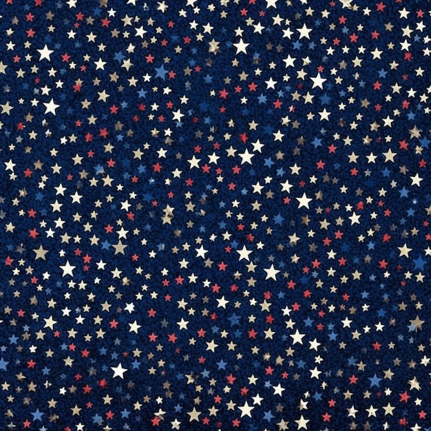 Un primo piano di uno sfondo blu con stelle ai generative