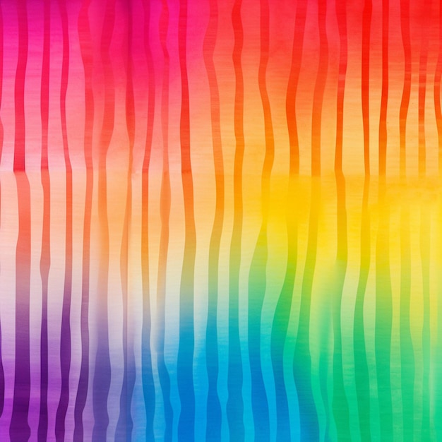 Un primo piano di uno sfondo colorato arcobaleno con un motivo zebrato ai generativo