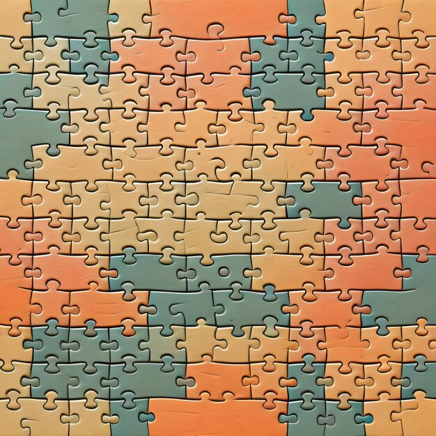 Un puzzle con un quadrato colorato che dice "puzzle".