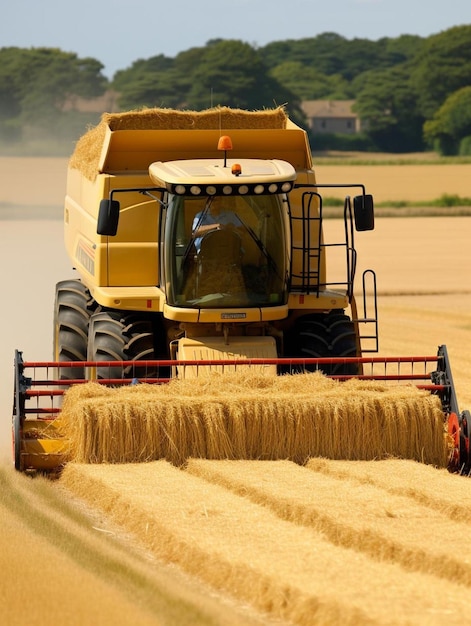 un raccoglitore giallo al lavoro