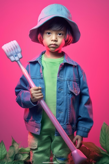 Un ragazzo carino cartone animato