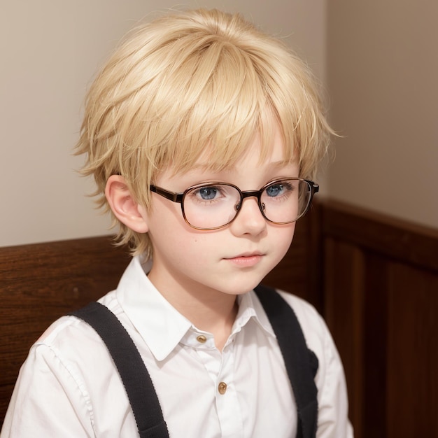 un ragazzo con gli occhiali e una maglietta che dice " indossa gli occhiali ".