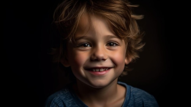 Un ragazzo sorride per la macchina fotografica.