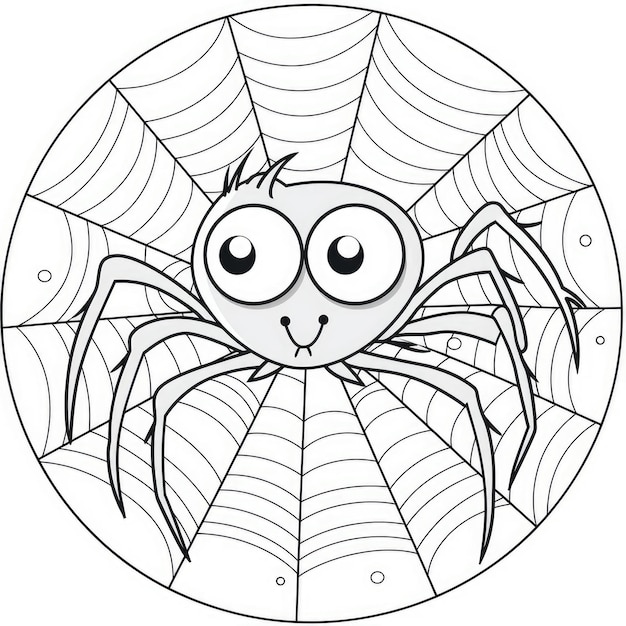 Un ragno minimalista di Halloween che crea un delizioso caos
