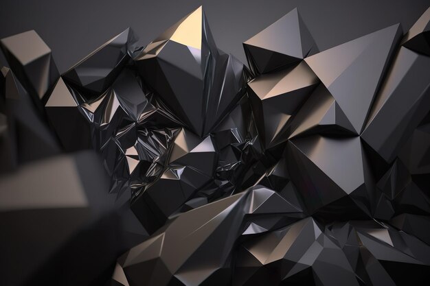 Un rendering 3d di una forma di diamante