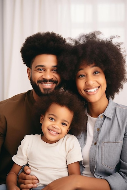 un ritratto di famiglia con un bambino e un uomo