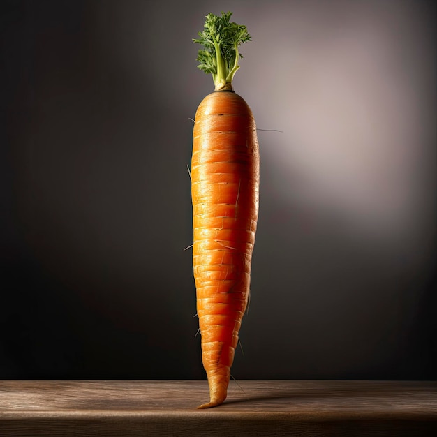 Un ritratto di una carota