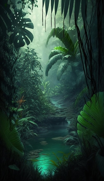 Un ruscello nella giungla