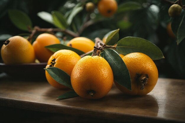Un sacco di arance fresche raccolte dal ramo di un albero d'arancia