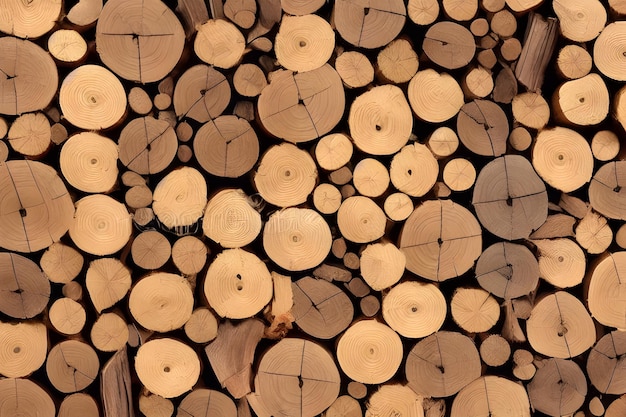 Un sacco di tronchi di legno con i numeri 1 e 2 stock photography