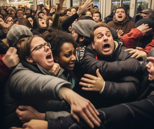 Un saggio fotografico delle scene dello shopping del Black Friday