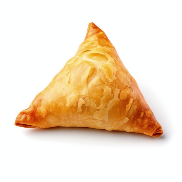 Un samosa isolato su sfondo bianco s 150