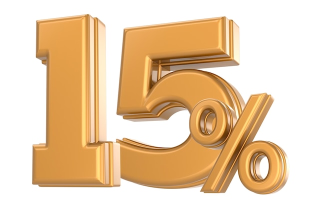 un segno giallo con il numero percentuale scritto su di esso