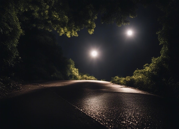 Un sentiero oscuro della foresta