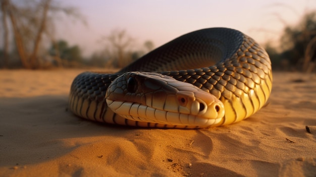 Un serpente nel deserto