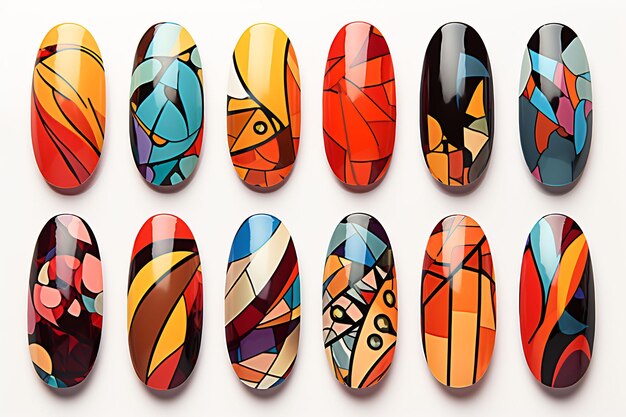 un set di nail art dell'artista