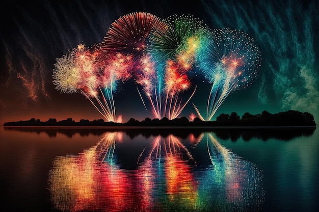 Un significativo spettacolo di fuochi d'artificio