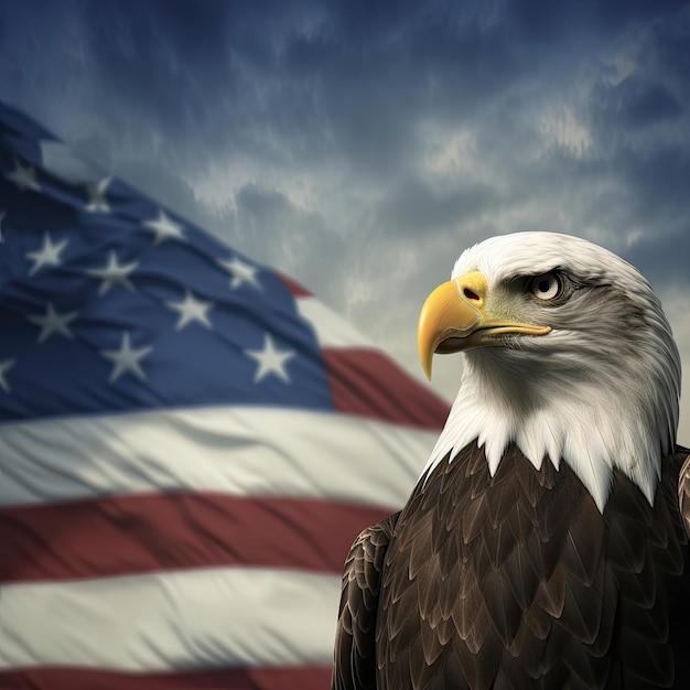 Un simbolo iconico della libertà e del patriottismo americani nel Giorno dell'Indipendenza Generative AI