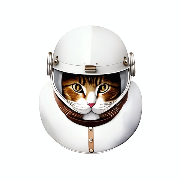 Un simpatico casco da gatto grasso che guida uno schizzo ad acquerello per moto Illustrazione ai generativa in stile grunge