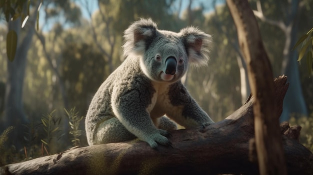 Un simpatico orso koala koala nello zoo